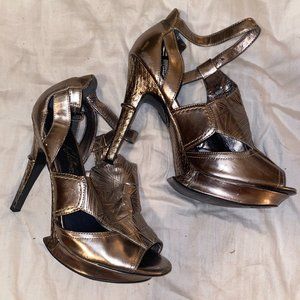 Sam Edelman Pewter Heels HOT
